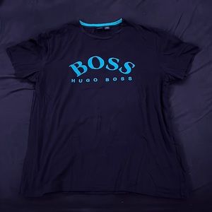 Hugo Boss Black and Teal Blue XXL T-shirt